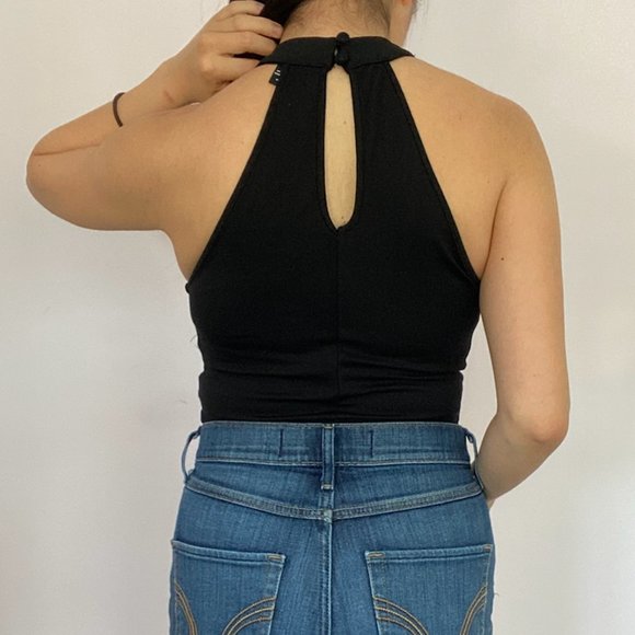 Black Crop Top - Picture 3 of 3